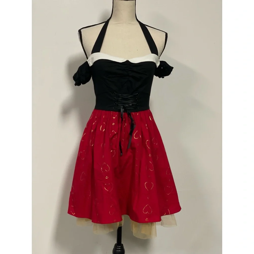 NWT Hot Topic Disney Classic Red Queen Dress Costume Size S - Picture 6 of 14